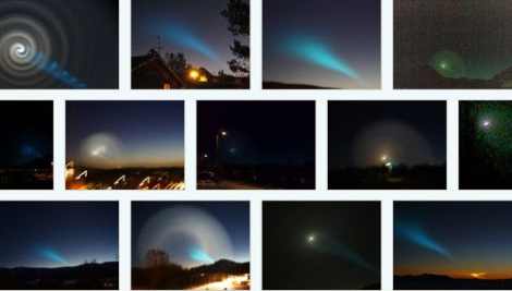 Mysterious lights over Norway